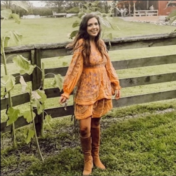 Anthropologie Meadow Rue Lisette Embroidered Dress - Picture 4 of 8